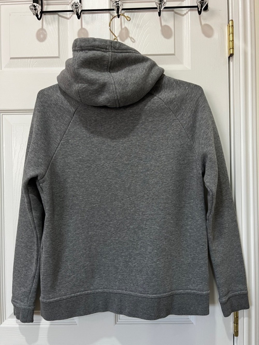 Nike “Rally Funnel Neck” Sweatshirt Hooded Flannel Lined Size Small Gray - Picture 3 of 9